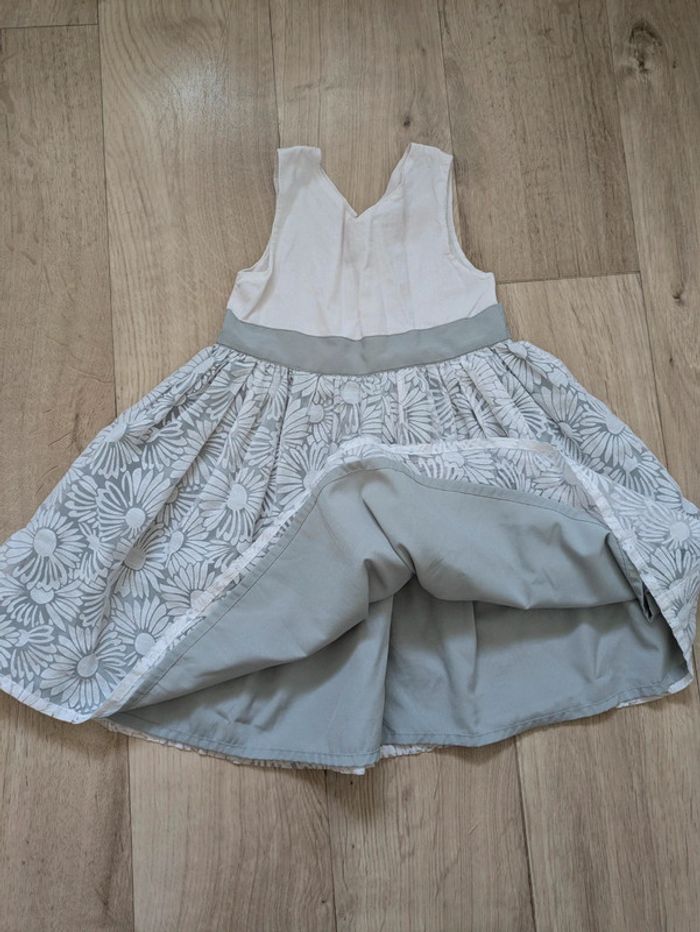 Robe chic blanche et grise Tissaia 3 ans - photo numéro 2