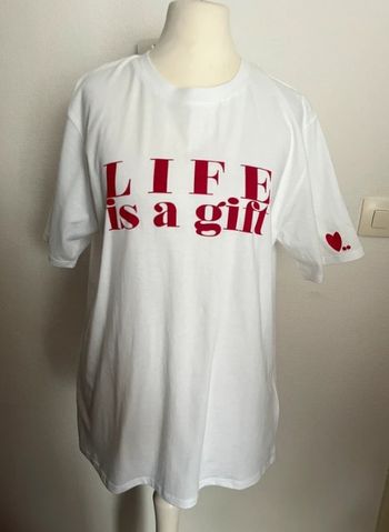 Long t-shirt blanc taille S/M