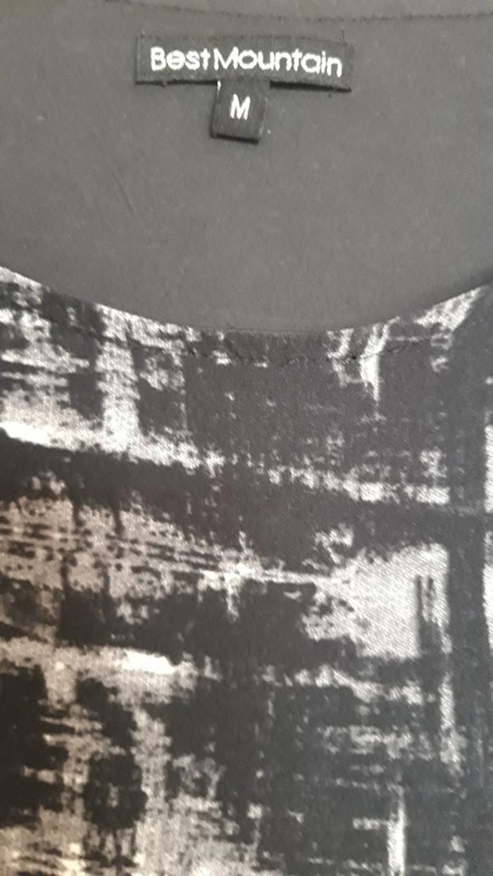 Robe épaules simili cuir "Best Mountain" taille M - photo numéro 4