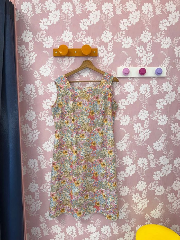 Robe vintage à fleurs 70