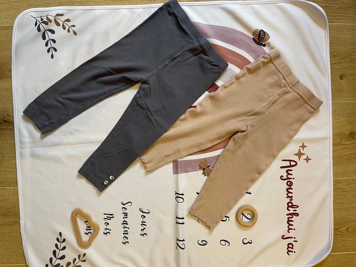 Lot de 2 leggings bébé fille – 23 mois / 86 cm (Obaïbi & Orchestra) 🌸👶 - photo numéro 5