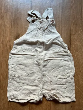 Salopette courte beige Zara 92cm