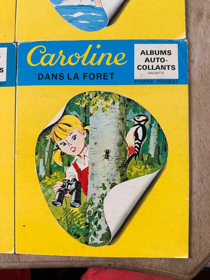 Lot de 4 livres albums autocollants rares Caroline Pierre Probst vintage anciens - photo numéro 2