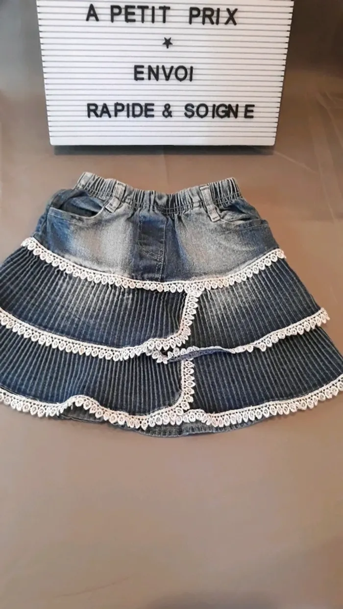 Jupe en jeans 6 ans - photo numéro 2