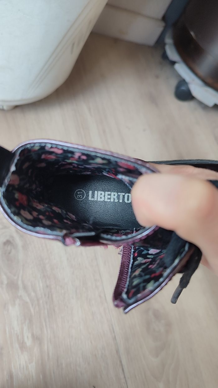 Bottines vernies  lacets et fermeture éclair fille Liberto La Halle - photo numéro 8