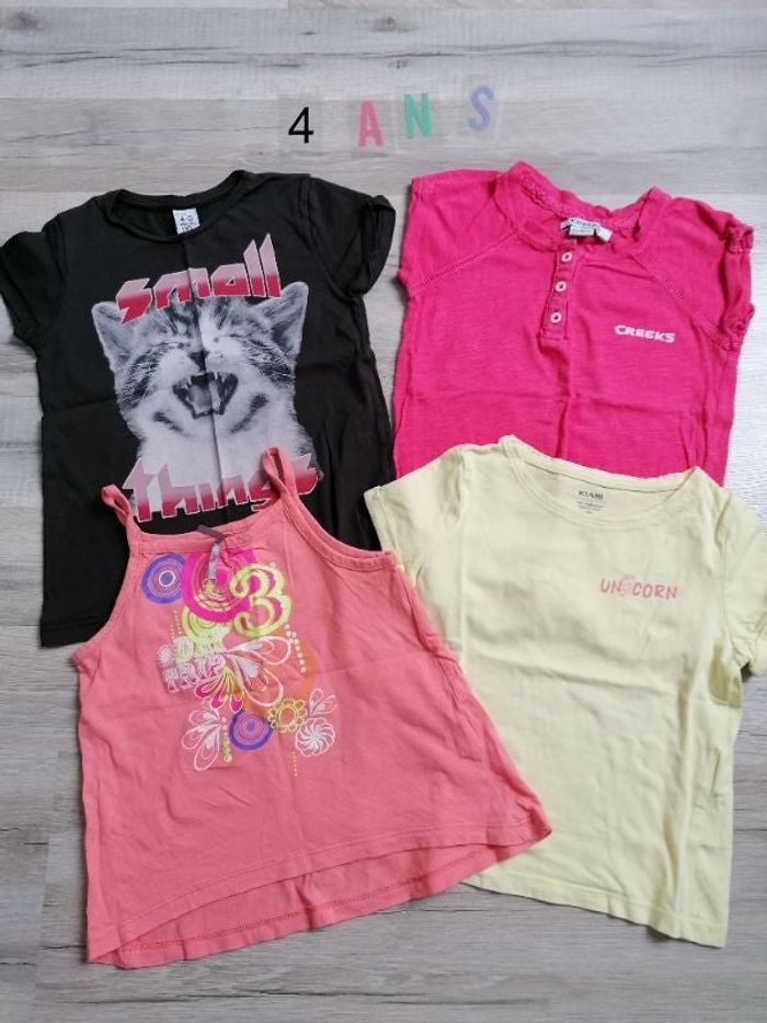 T-shirts été 4 ans