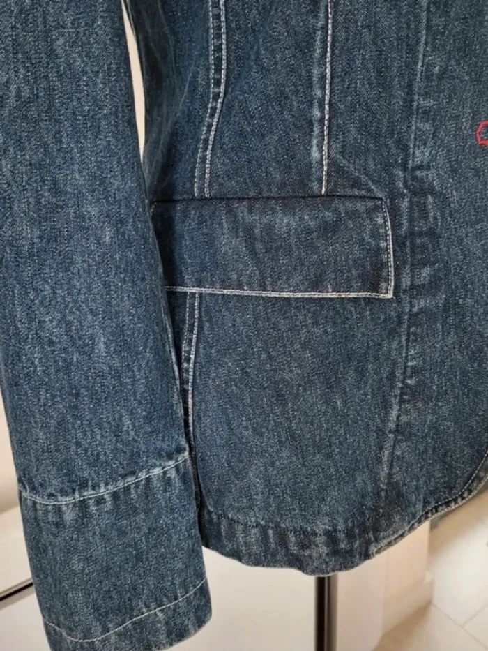 Veste en jean bleue foncée A.Ventilo Taille 36 - photo numéro 5