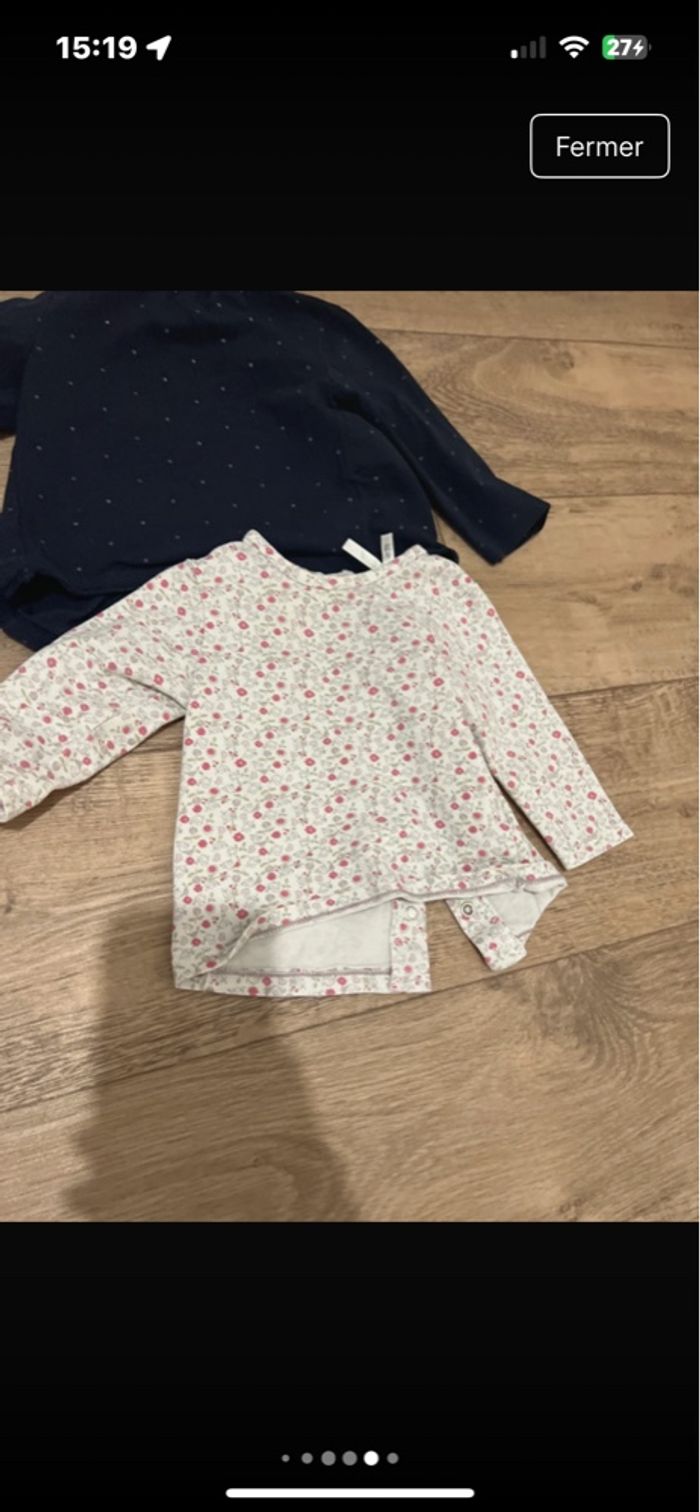 Lots de t-shirt manches longues plus pull - photo numéro 5