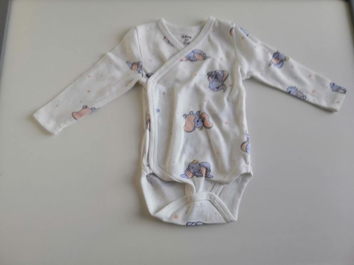 Lot de 2 bodies manches longues Disney Dumbo 3 mois Kiabi - photo numéro 2