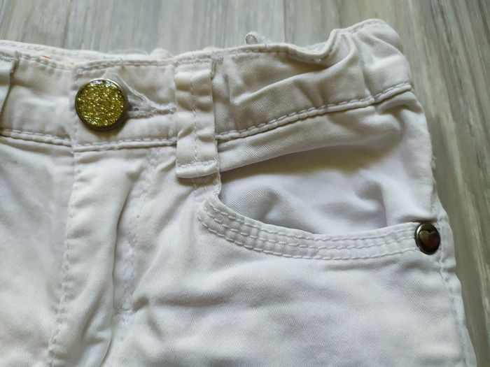 pantacourt blanc 3 ans - photo numéro 2