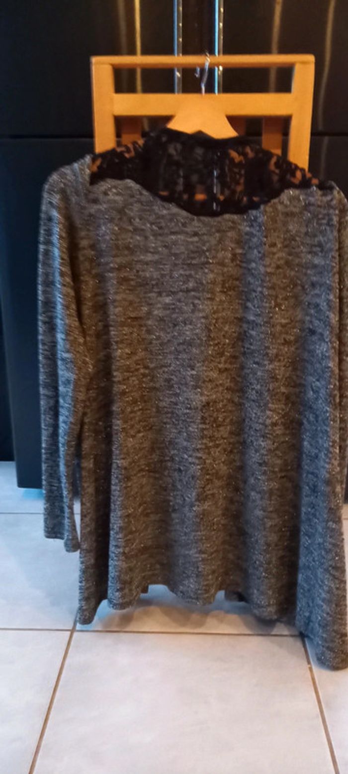 Gillet gris et noir XL - photo numéro 5