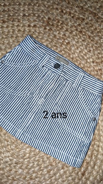 Mini jupe a rayures - 2 ans