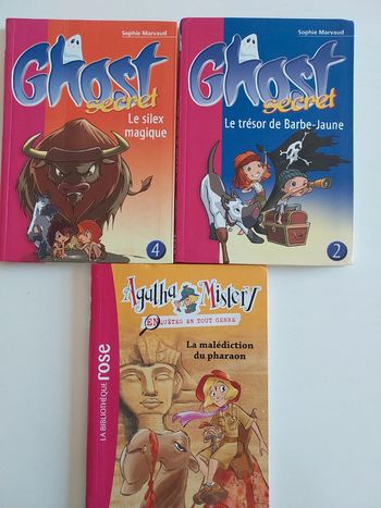 Lot de 3 livres bibliothèque rose