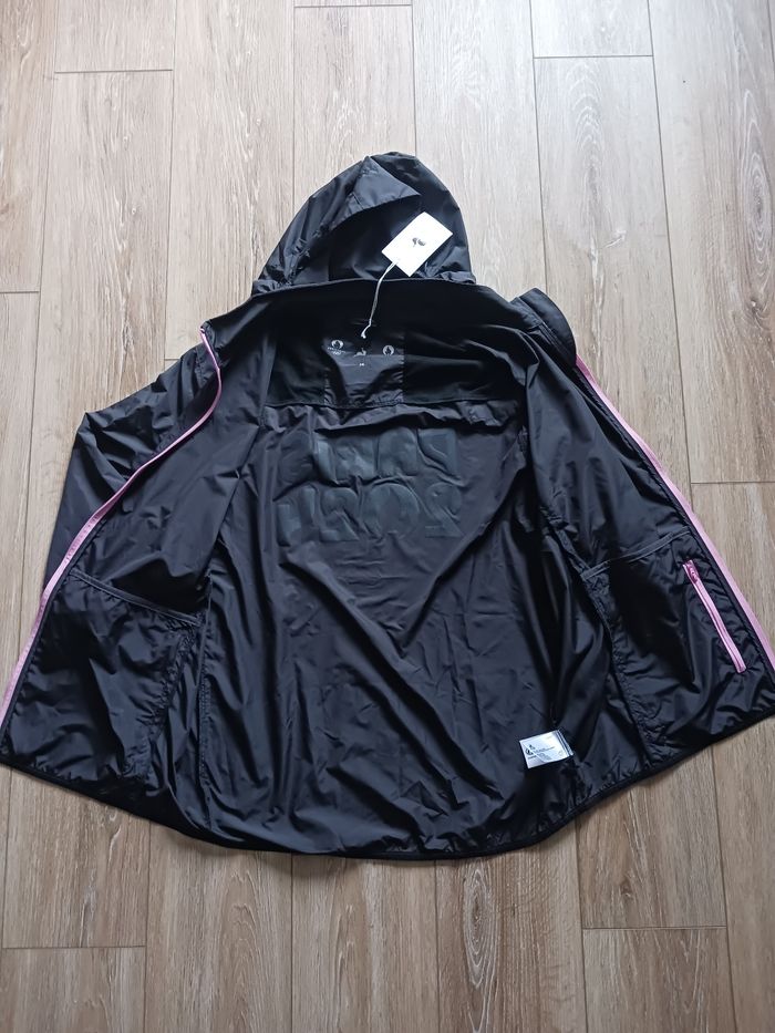 Veste coupe-vent gris foncé à double fermeture Le Coq Sportif édition Jeux Olympiques Paris 2024 taille L - photo numéro 8