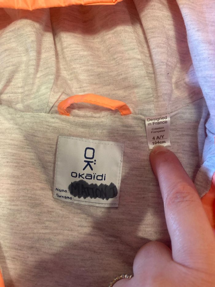 Veste imperméable Okaidi 4 ans - photo numéro 4