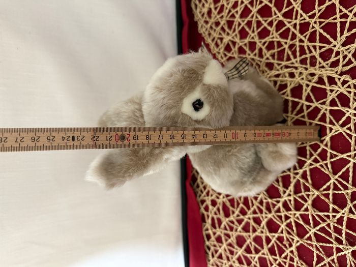 doudou lapin flo vichy marron - photo numéro 6