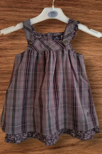 🌸 Adorable robe à carreaux Sergent Major - Taille 81 cm (12-18 mois) 🌸