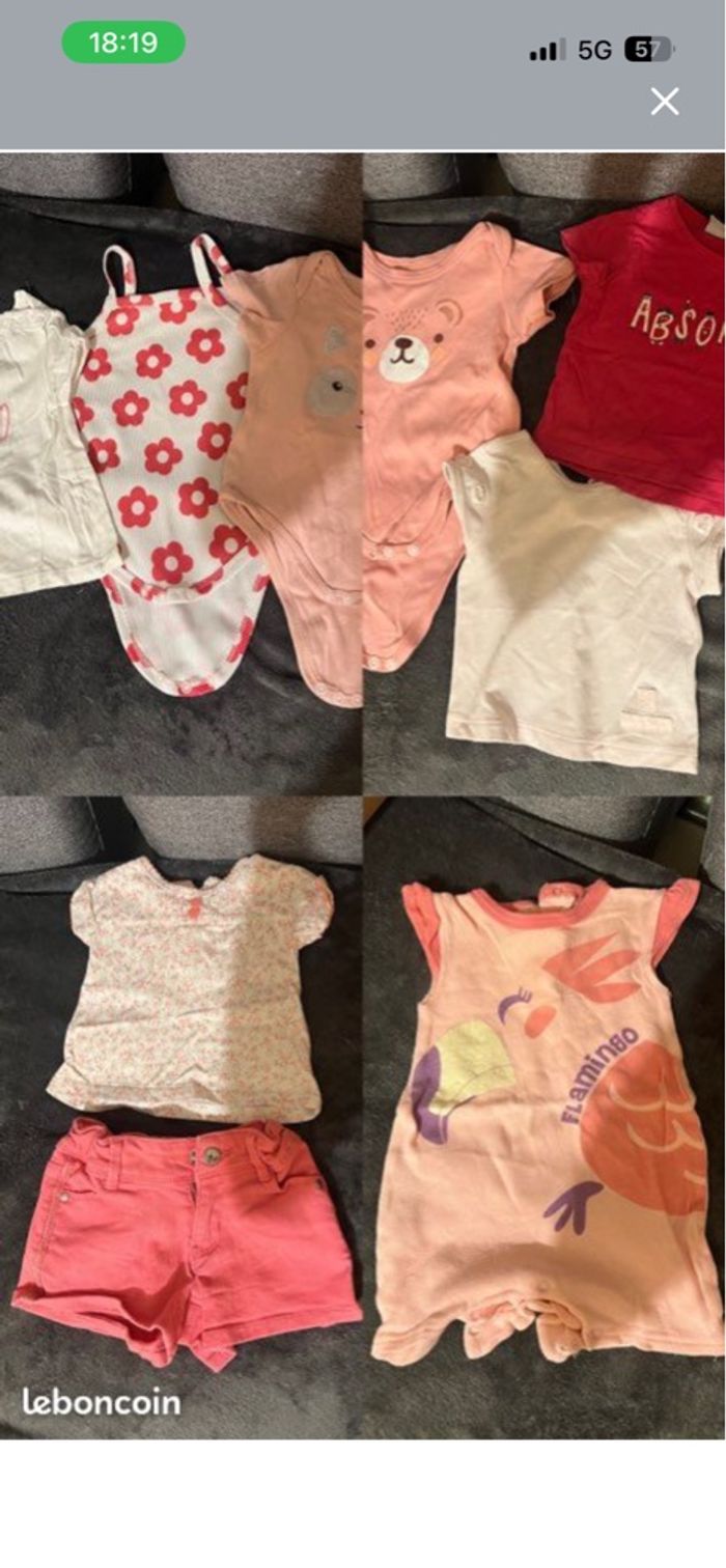 Pour 3-6 mois, sans taches ni défauts, vendu en lot.