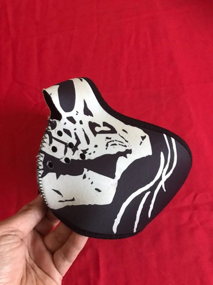 Masque de moto cache-nez à scratch. - photo numéro 14