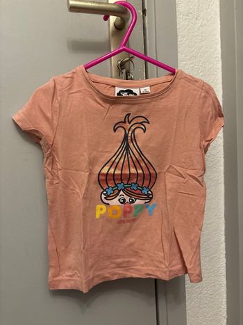 T-shirt manches courtes trolls 3 ans