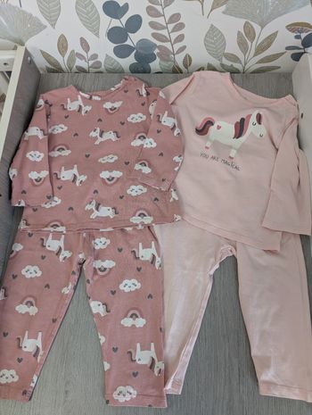 Lot 2 pyjamas léger 18 mois Tex Baby