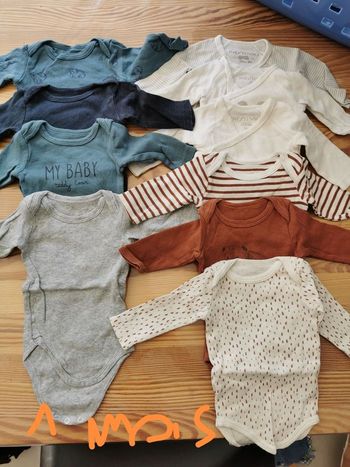 1 mois Bodies pyjamas vêtements
