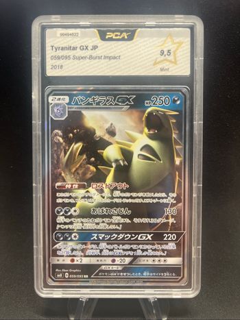 Carte Pokémon Tyranitar GX 059/095 PCA 9,5