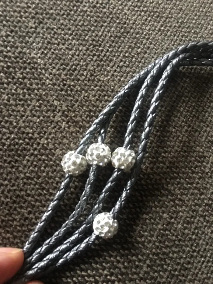 Bracelet style cuir Luxury Crystal - photo numéro 5