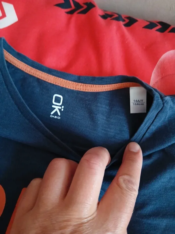 Lots de 6 tee-shirts Okaïdi taille 14 ans - photo numéro 9
