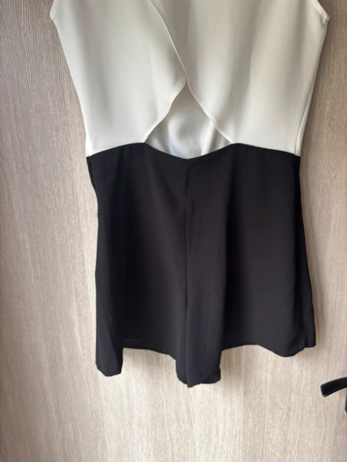 🖤 sublime combishort très classe noir et blanc - Naf Naf - T38 - photo numéro 9