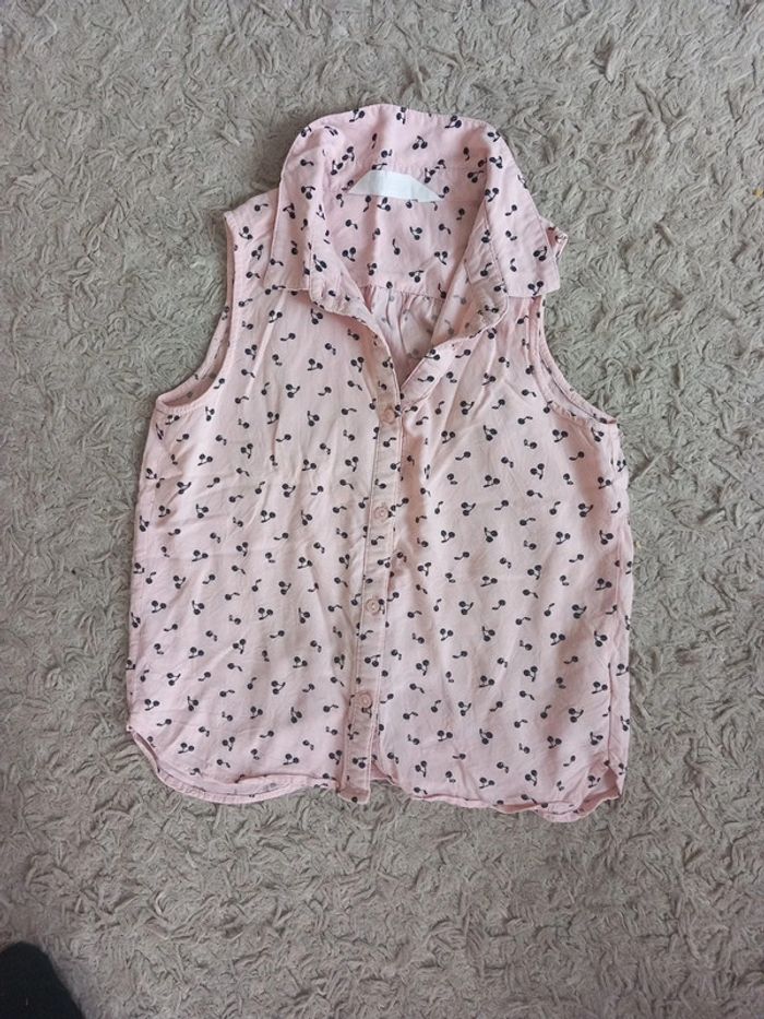 😷chemise tunique coton 7ans H&M