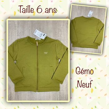 Veste zippé à motif pailletée - taille 6 ans - neuf