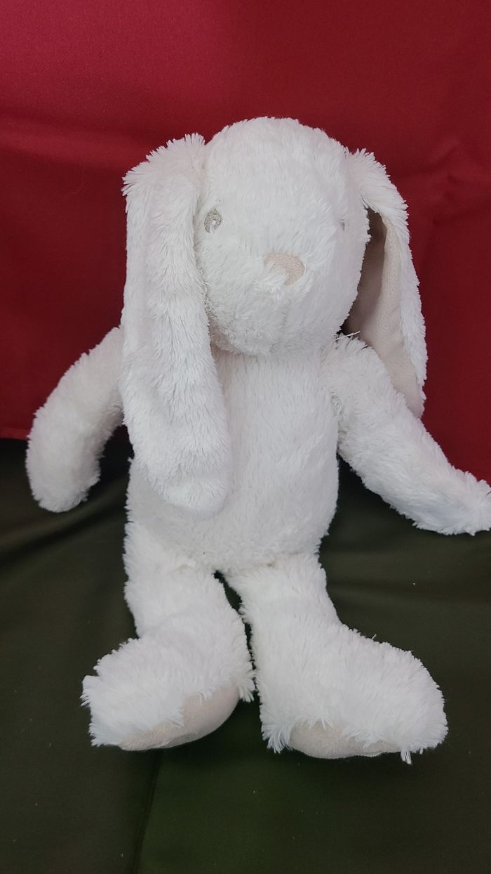 Peluche lapin ATMOSPHERA FOR KIDS blanc - photo numéro 2