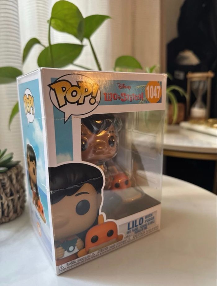 Disney - Figurine Funko Pop 1047 Disney Lilo and Stitch Lilo with Pudge - photo numéro 4