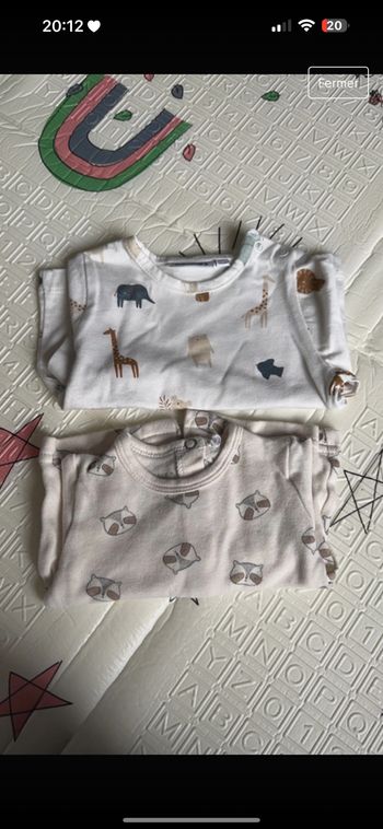 Lot de deux T-shirt longue manche