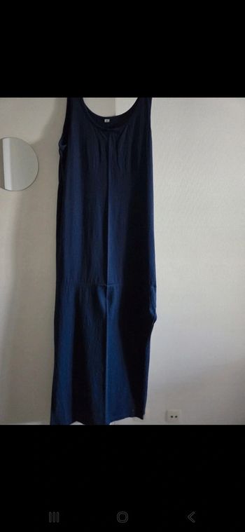 Robe longue marine