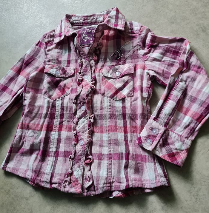 chemise à carreaux Complices fille 4 ans - photo numéro 7