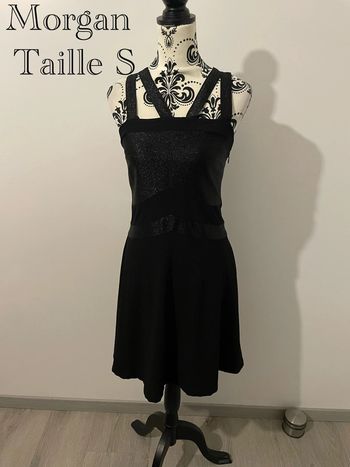 Robe Morgan noire festive à bretelles croisées Taille S