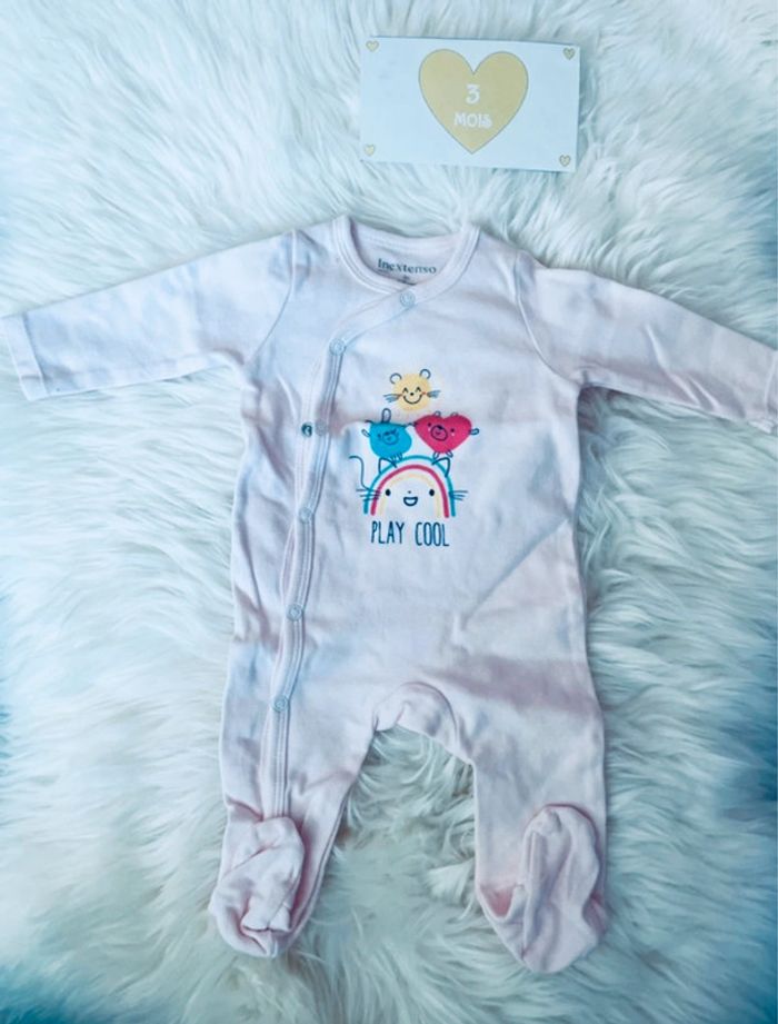 3 mois - lot 2 pyjamas ouverture devant - photo numéro 4