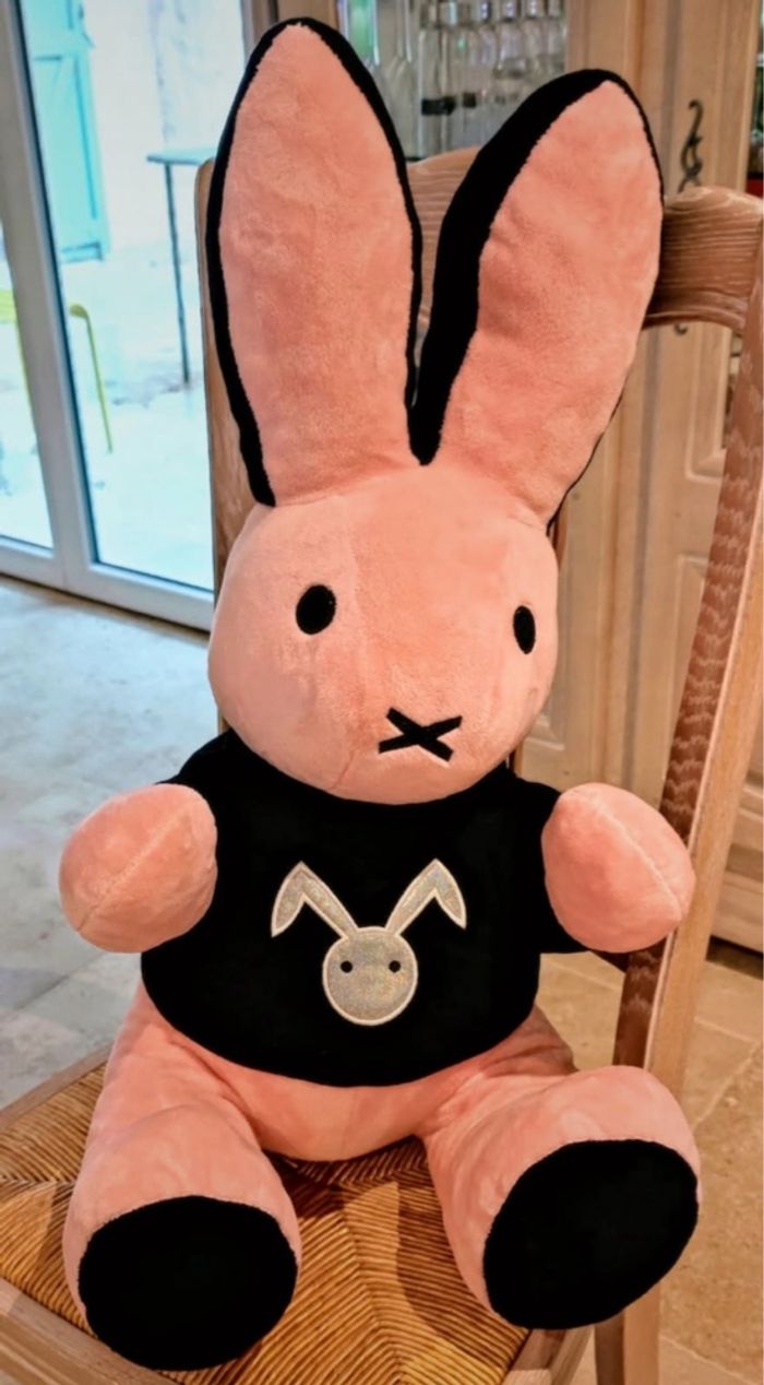 Grande peluche lapin Rose - photo numéro 5