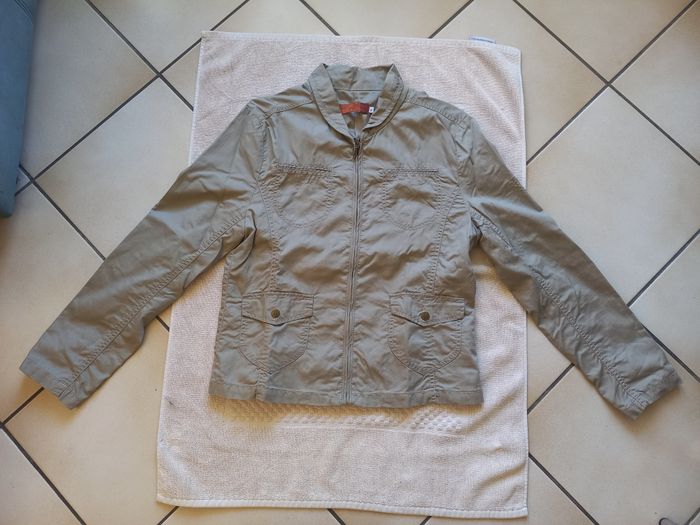 🧥 Veste kaki légère doublée – Taille 2 – Marque Maya 💚 - photo numéro 2