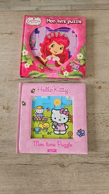 Livre puzzle Charlotte aux fraises + cadeau Hello Kitty
