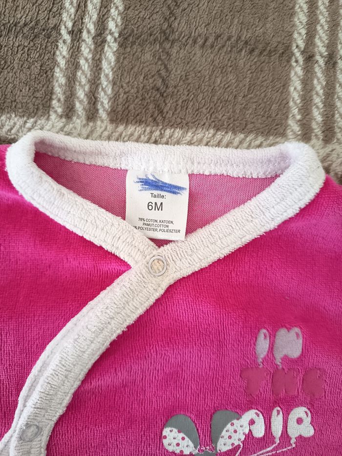Pyjama doux Rose - 6 Mois - photo numéro 2