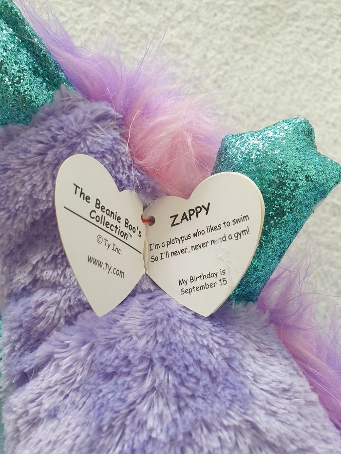 Peluche Beanie Boos Ty Zappy - photo numéro 7