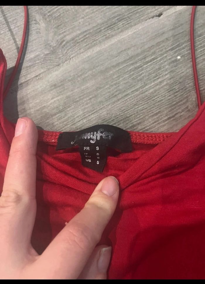 Débardeur rouge Jennyfer taille S - photo numéro 2
