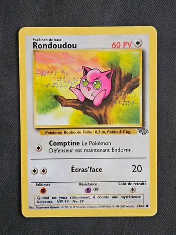 Carte Pokemon Rondoudou Jungle 54/64