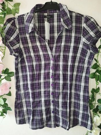 Chemisier carreaux femme