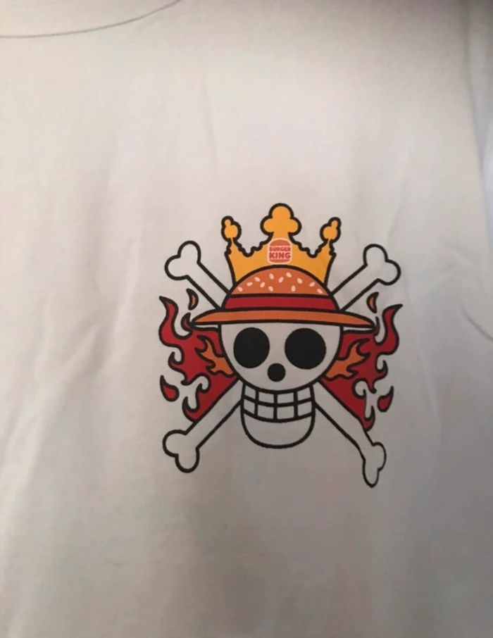 T-shirt One Pièce Burger King collector en taille M - photo numéro 2