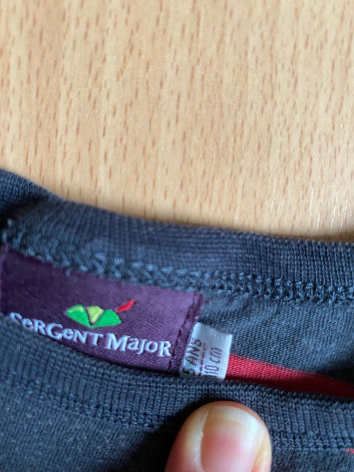 Beau T-shirt MC à rayures SERGENT MAJOR T. 5 ans/110 cm garçon TBE - photo numéro 5