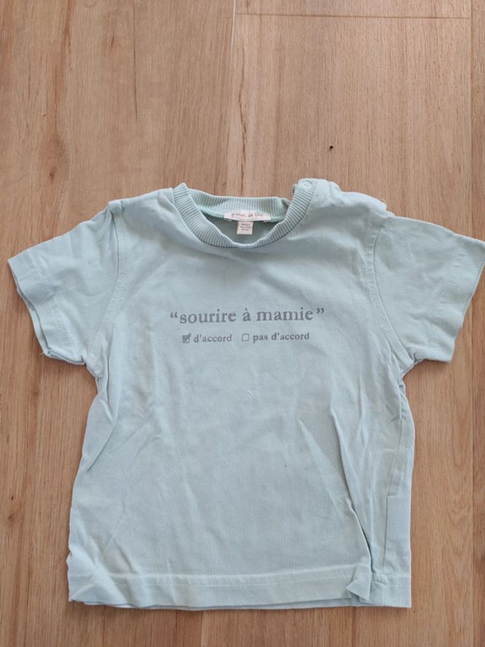 T-shirt grain de blé 18M sourire à mamie